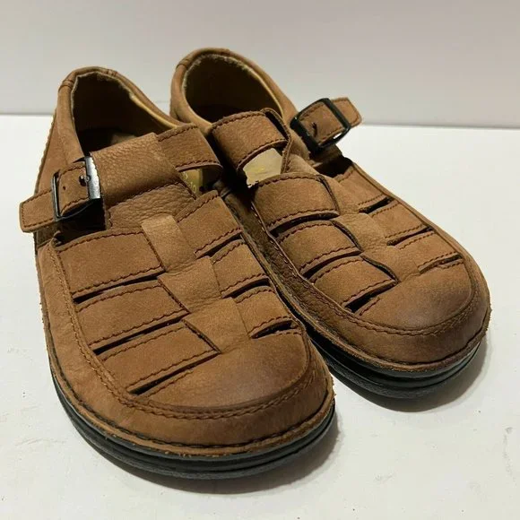 BIRKENSTOCK | M 12 / 45 | Footprints Merced Fisherman Brown Leather Sandals Birkenstock | Shoes | Birkenstock Footprints Merced  main image 3